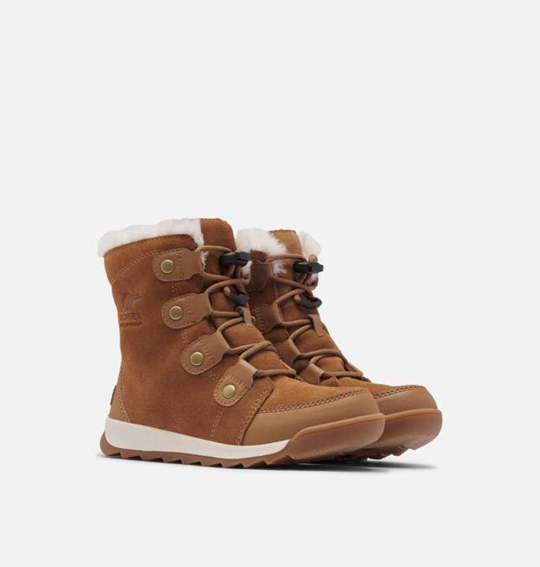 Kids Snow Boots Brown - Sorel Youth Whitney™ II Suede - 195-SBNXDG